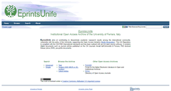 Desktop Screenshot of eprints.unife.it
